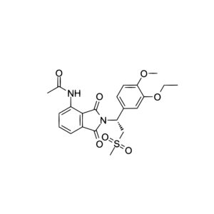 (R)-N-(2-(1-(3-Ethoxy-4-methoxyphenyl)-2-(methylsulfonyl)ethyl)-1,3-dioxoisoindolin-4-yl)acetamide