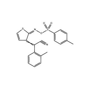 2-Methyl-α-[2-[[[(4-methylphenyl)sulfonyl]oxy]imino]-3(2H)-thienylidene]benzeneacetonitrile